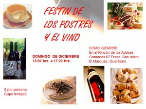 Versión Impresión Invitación Catación de Postresy vino San Isidro 3 de diciembre de 2011
